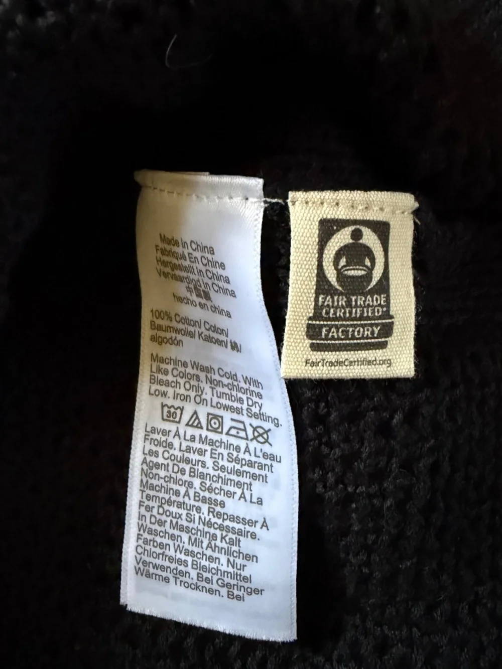 Madewell 100% cotton loose black knit short sleeve button up cardigan S/M - Picture 10 of 10